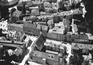 Traunstein: Luftaufnahme des Stadtzentrums | Aerial photo of the city center