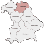 Karte Bezirk Oberfranken | Upper Franconia