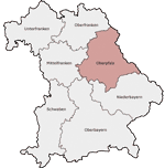 Karte Bezirk Oberpfalz | Upper Palatinate